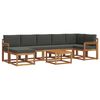 vidaXL Set de canapele de exterior cu pernă 8 pcs Natural și Antracit