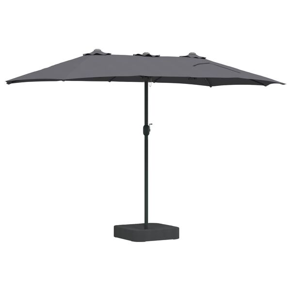 vidaXL Parasol de Grădină Antracit 385 x 209 x 244 cm țesătură