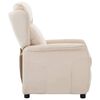 vidaXL Fotoliu recliner Crem 66.5 x 94 x 101.5 cm Poliester