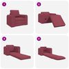 vidaXL Pat canapea Roșu Vin 98 x 71 x 83 cm țesătură