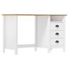 vidaXL Birou Hill cu 3 sertare, 120x50x74 cm, lemn masiv de pin