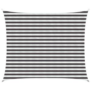 vidaXL P&acirc;nză de umbră Antracit și Alb 2,5 x 4 m HDPE