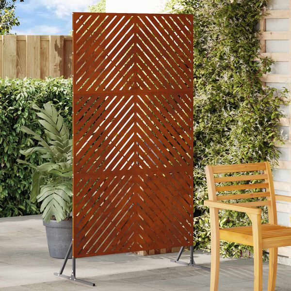 vidaXL Ecran de intimitate Gri 100 x 50 x 180 cm Oțel