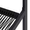vidaXL Scaune de grădină, 2 buc., negru, ratan PVC