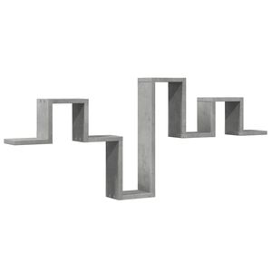 vidaXL Raft de perete, gri beton, 104,5x10x43 cm , lemn prelucrat