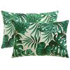 vidaXL Husă pentru pernă 2 pcs HEERLEN Model cu frunze 50 x 80 cm