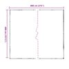 vidaXL &Icirc;mpătură cu ochiuri Transparent 4 x 8 m Polietilenă