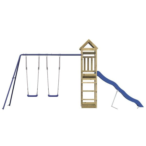 vidaXL Set de joacă pentru exterior, lemn de pin impregnat