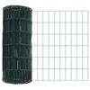 vidaXL Gard Euro Verde 0.4 x 50 m Fier acoperit cu PVC