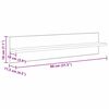 vidaXL Șemele de perete 4 pcs Stejar Artizanal 80 x 11,5 x 18 cm