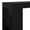 vidaXL Masă de bar Stejar Negru 102 x 50 x 103,5 cm Lemn compozit