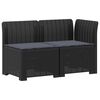 vidaXL Canapea de Grădină cu 2 Locuri cu Perne Aspect Rattan 2-Locuri