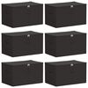 vidaXL Cutie de depozitare 6 pcs Antracit 60 x 43 x 35 cm