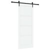 vidaXL Ușă glisantă ORKDAL 83 x 211 cm Lemn prelucrat Alb și negru