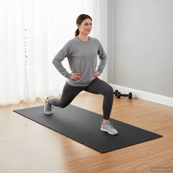 vidaXL Saltea de Protecție Sport Negru 120 x 60 x 0,6 cm