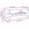 vidaXL Masă de cafea Stejar fumuriu 90 x 50 x 40 cm