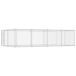 vidaXL Padoc pentru c&acirc;ini de exterior, 7,6 x 3,8 x 1,9 m