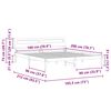 vidaXL Cadru de pat Maroniu cerat 180 x 200 cm Lemn de pin masiv