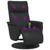 vidaXL Scaun reclinabil cu masaj Negru 71 x 90 x 105 cm