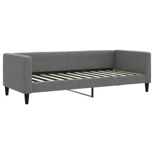 vidaXL Cadru de pat, gri &icirc;nchis, 80x200 cm, textil