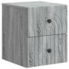 vidaXL Dulap de noapte suspendat Sonoma gri 33 x 34,5 x 40 cm