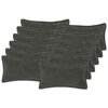 vidaXL Husă pentru pernă 12 buc. HOUTEN Gri &icirc;nchis 40 x 80 cm Boucl&eacute;