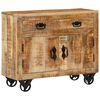 vidaXL Dulap, 80x30x65 cm, lemn masiv de mango brut