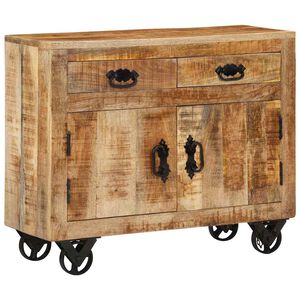 vidaXL Dulap, 80x30x65 cm, lemn masiv de mango brut