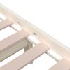 vidaXL Cadru de pat, alb, 90x200 cm, lemn masiv de pin