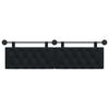 vidaXL Cap de pat suspendat Pe perete Negru 190 x 55 x 7 cm Catifea