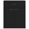 vidaXL Bufet cu sertar Stejar Negru 60 x 30 x 75 cm Lemn compozit
