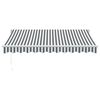 vidaXL Copertină retractabilă antracit/alb, 3x2,5 m, textil/aluminiu