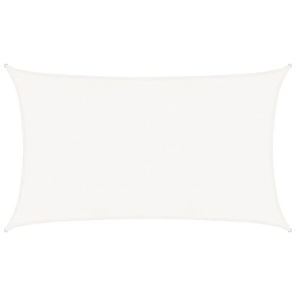 vidaXL P&acirc;nză parasolar, alb, 5x8 m, HDPE, 160 g/m&sup2;