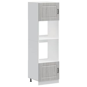 vidaXL Dulapuri cuptor 2 buc Kalmar Gri Sonoma Lemn prelucrat