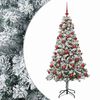 vidaXL Brad de Crăciun artificial cu globuri 120 cm 150 LED-uri
