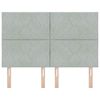 vidaXL Tăblie cap cu headboard Gri deschis 144 cm Catifea