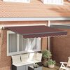 vidaXL Cortina Retractabilă Manual Maro 250 x 200 cm țesătură