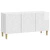vidaXL Cabinet TV 99 x 34,5 x 50 cm Alb foarte lucios Lemn prelucrat