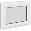 vidaXL Fereastră pentru subsol RISOR 80 x 50 cm PVC și Sticlă Antracit