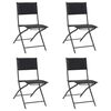 vidaXL Scaune pliante de exterior, 4 buc., oțel și textilenă