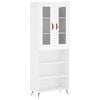vidaXL Dulap &icirc;nalt, alb, 69,5x34x180 cm, lemn compozit