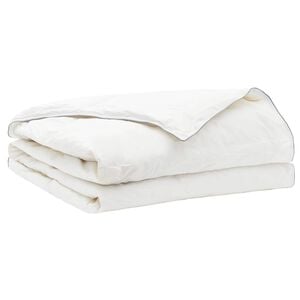 vidaXL Pilotă FULDA 137 x 200 cm Vară 100 GSM 90% puf de g&acirc;scă Alb