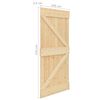 vidaXL Ușă glisantă cu set feronerie, 100x210 cm, lemn masiv de pin