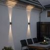 KONSTSMIDE Lampă de perete cu LED Chieri antracit 2x6W