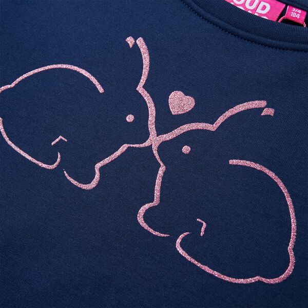 Rochie hanorac pentru copii, bleumarin, 92