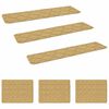 vidaXL Covorașe pentru trepte 15 buc. 76 x 20 cm Bej Poliester