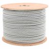 vidaXL Cords bungee 10 mm Negru și Alb PP și cauciuc