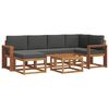 vidaXL Set de canapele de exterior 7 buc. Natural și Antracit