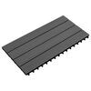 vidaXL Placă de decking 6 pcs Negru 60 x 30 cm Lemn compozit