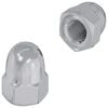 vidaXL Nucă 2 pcs Argintiu M6 x 10 mm Fier